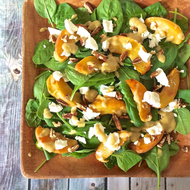 Roasted Peach Salad