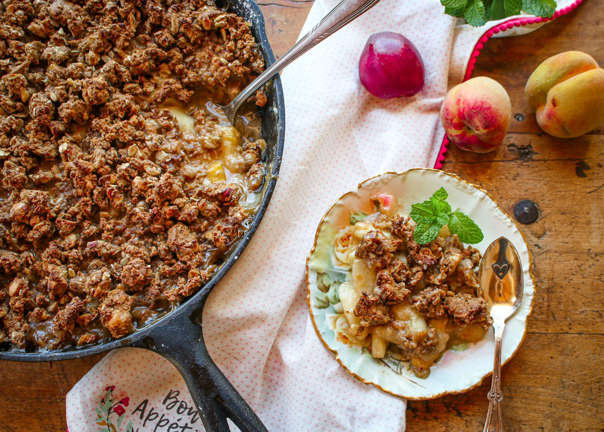 Orchard Stone Fruit Crisp Skillet
