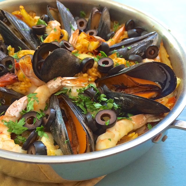 easy seafood paella
