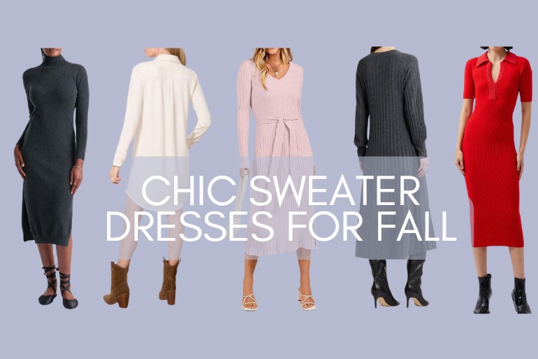 Chic Sweater Dresses We’re Loving For Fall And Winter