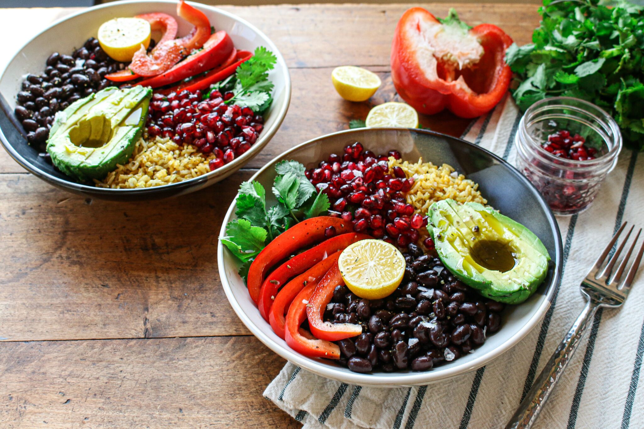 Black Beans and Rice Vegan Bowl