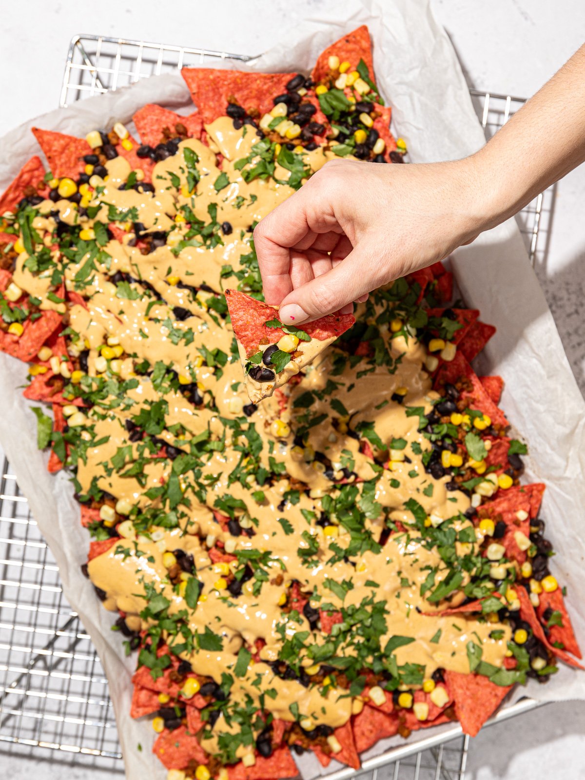 Super Filling Vegan Nachos with Cashew Queso