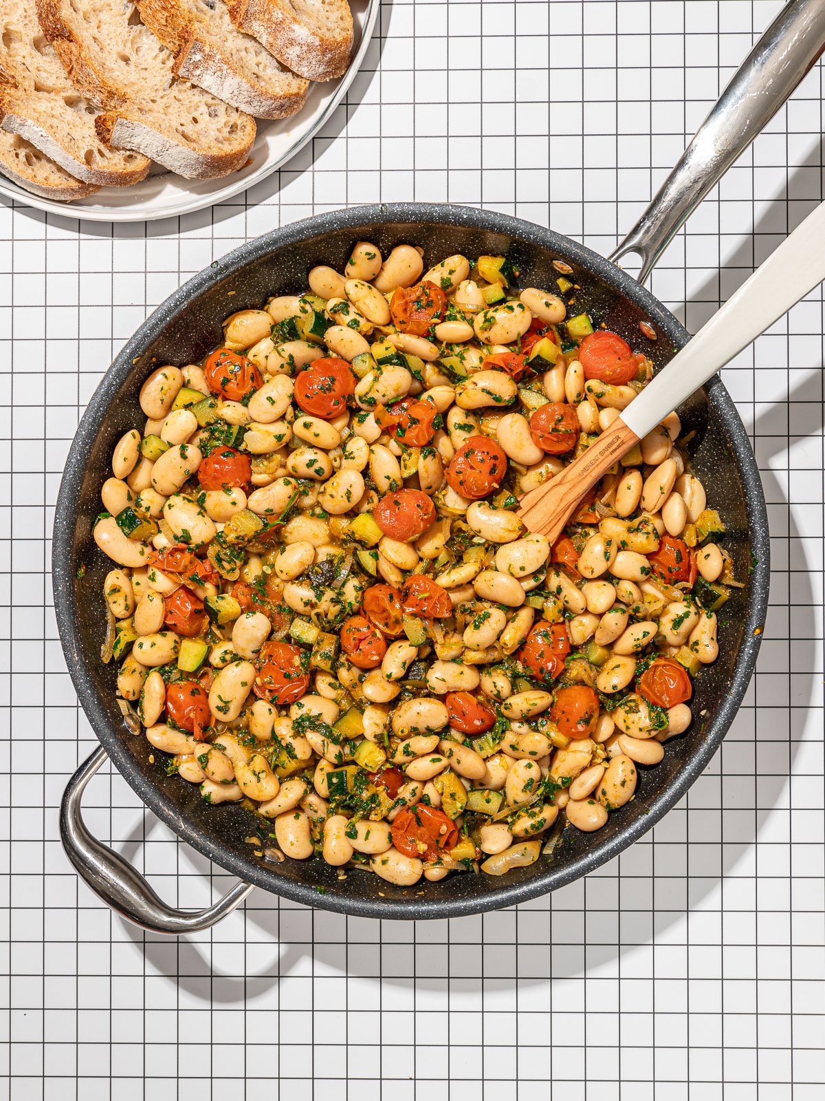 White Bean Skillet with Speedy Herb Sauce