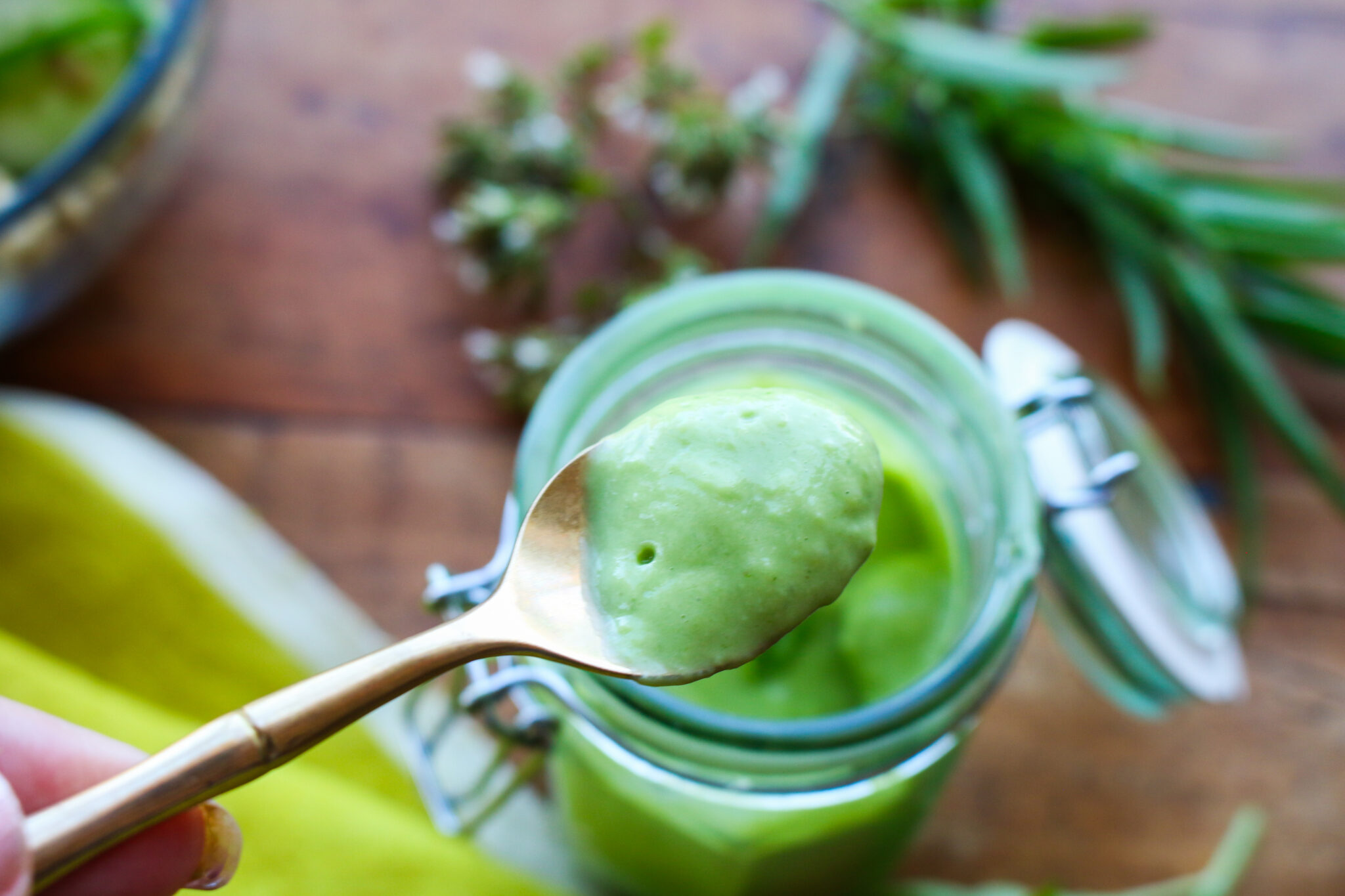 Healthy Vegan Green Goddess Dressing