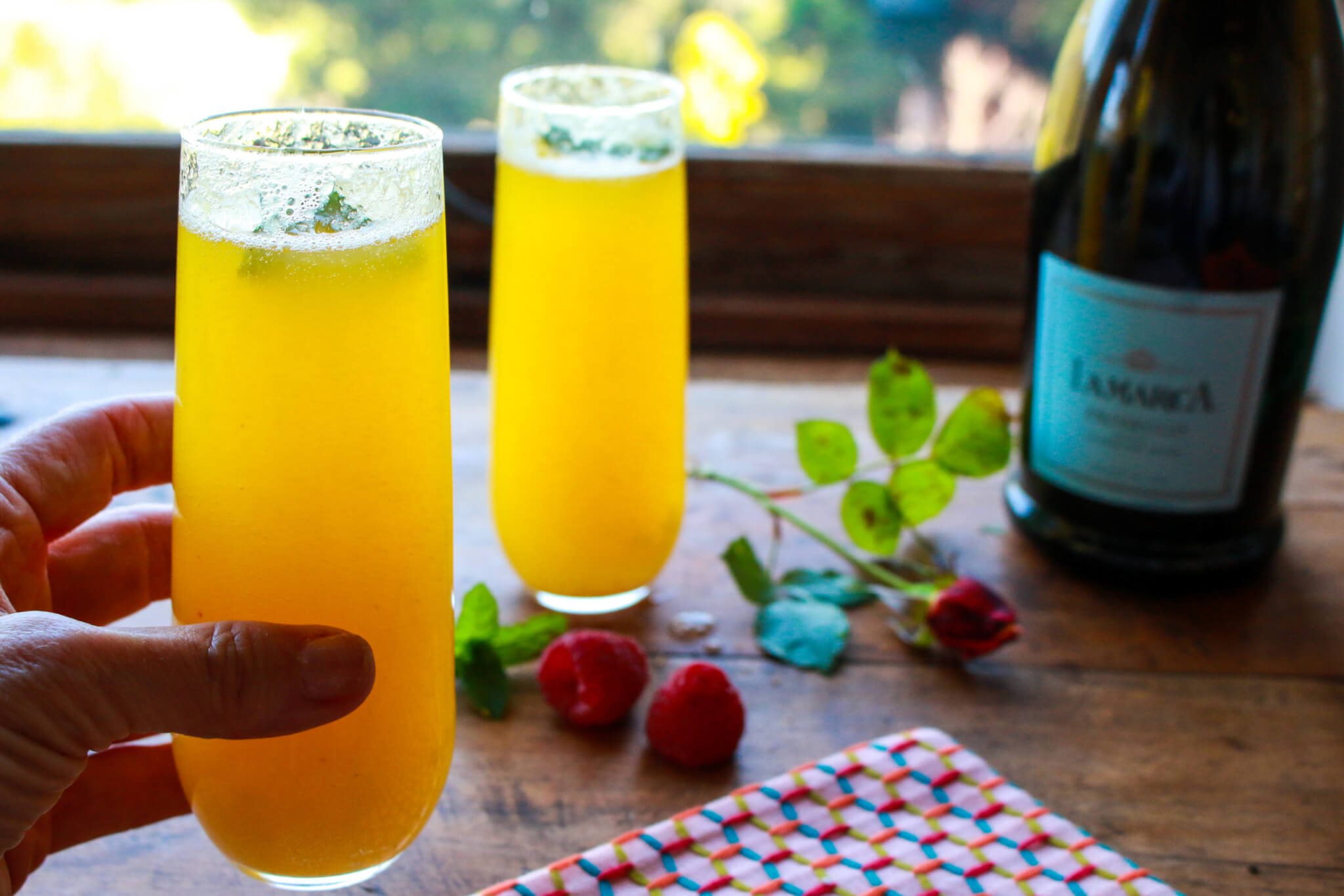 California Peach Bellini – Sharon Palmer, The Plant Powered Dietitian
