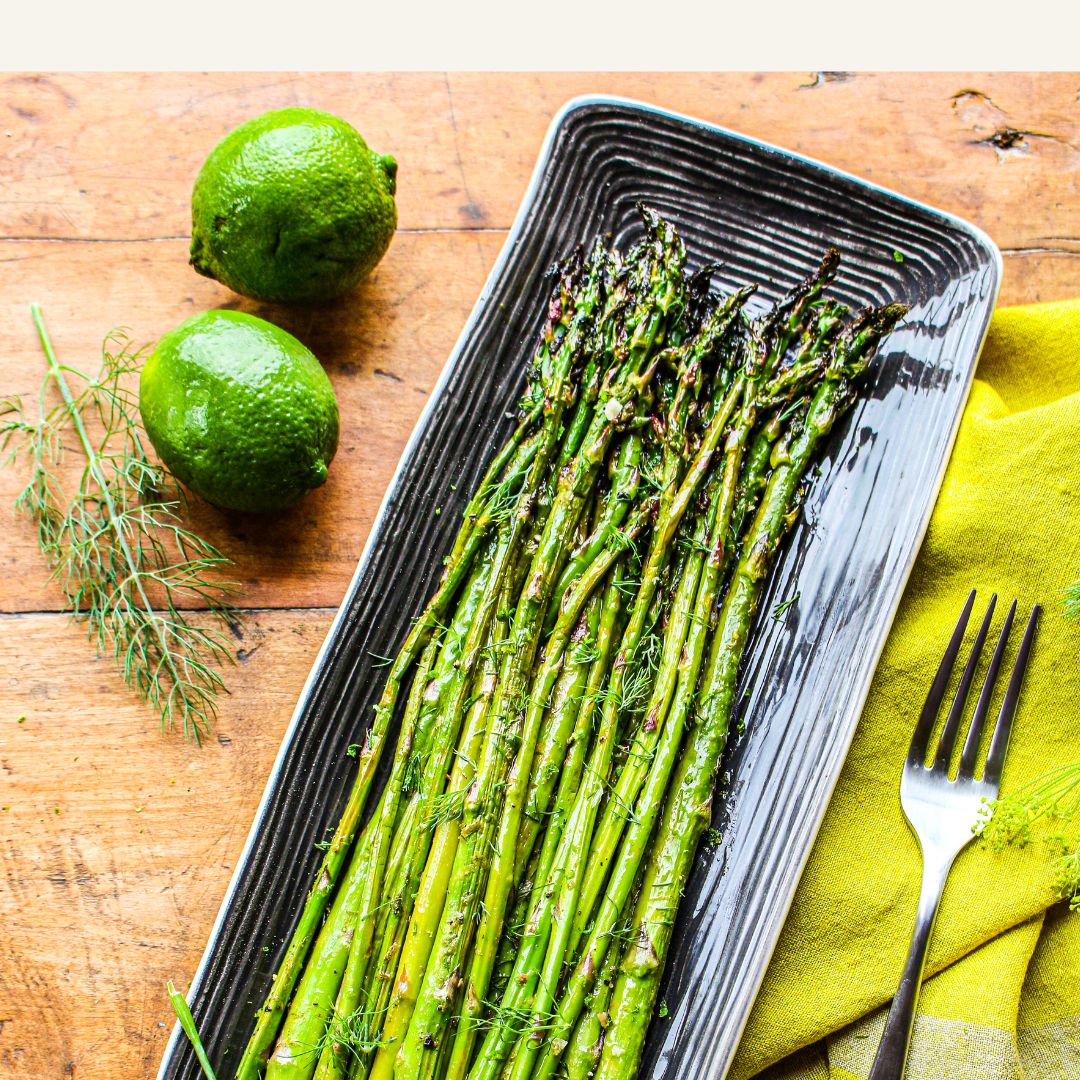 Lime Dill Roasted Asparagus – Sharon Palmer, The Plant Powered Dietitian