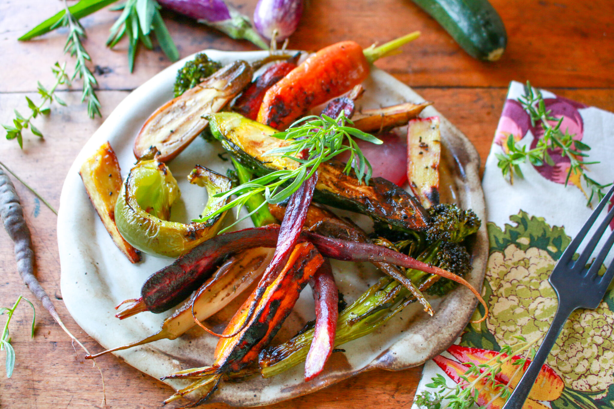 Easy Herb Grilled Vegetables – Sharon Palmer, The Plant Powered Dietitian