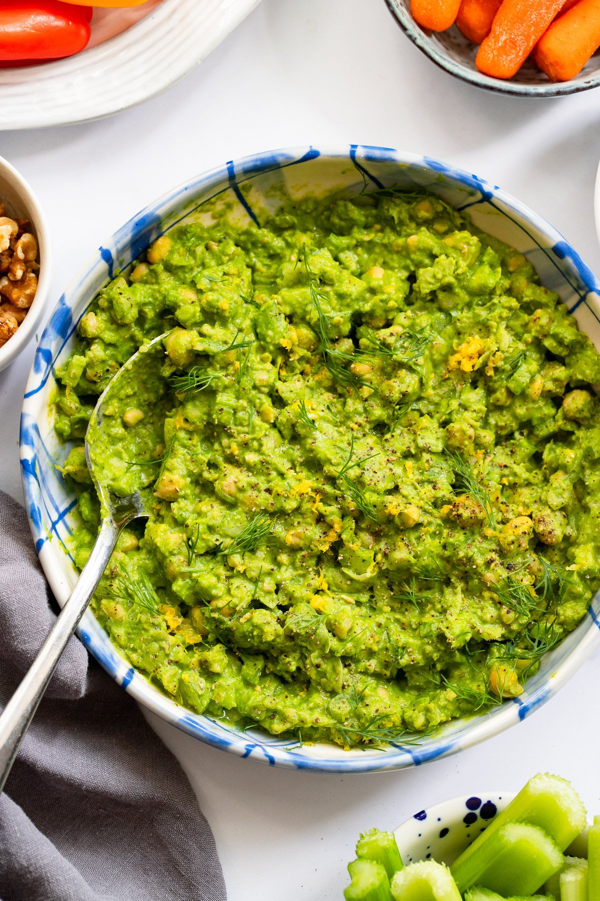 Green Goddess Chickpea Salad | Dietitian Debbie Dishes