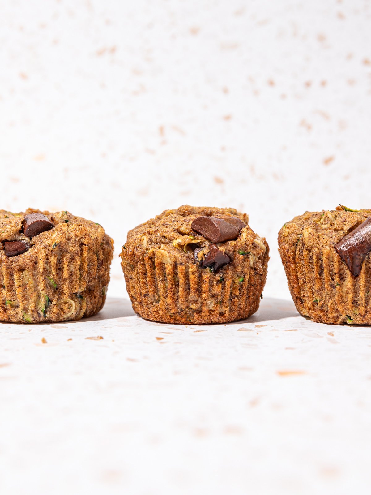 Quick Baked Vegan Zucchini Oat Muffins