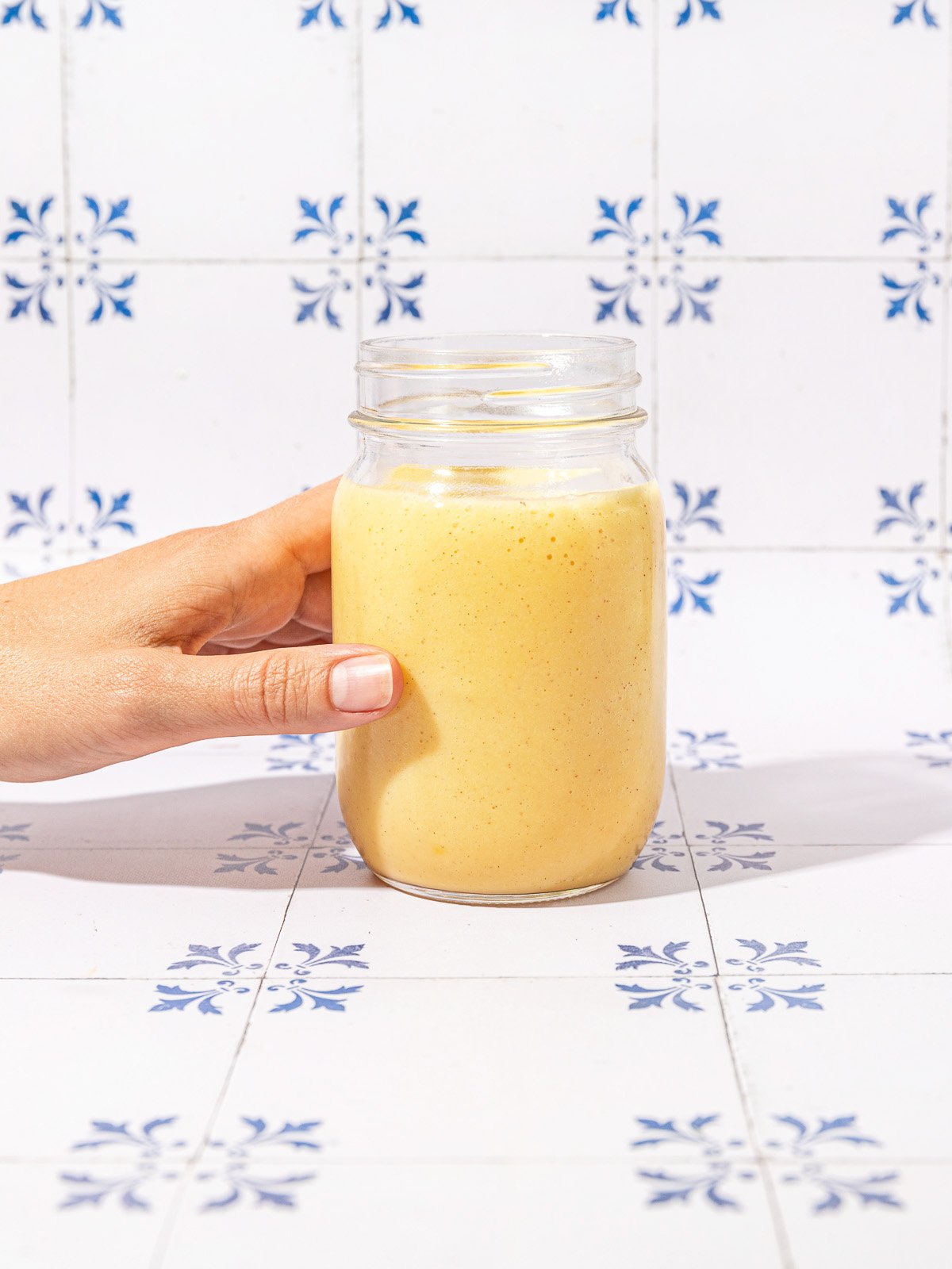 Quick Mango Cardamom Smoothie with Cauliflower