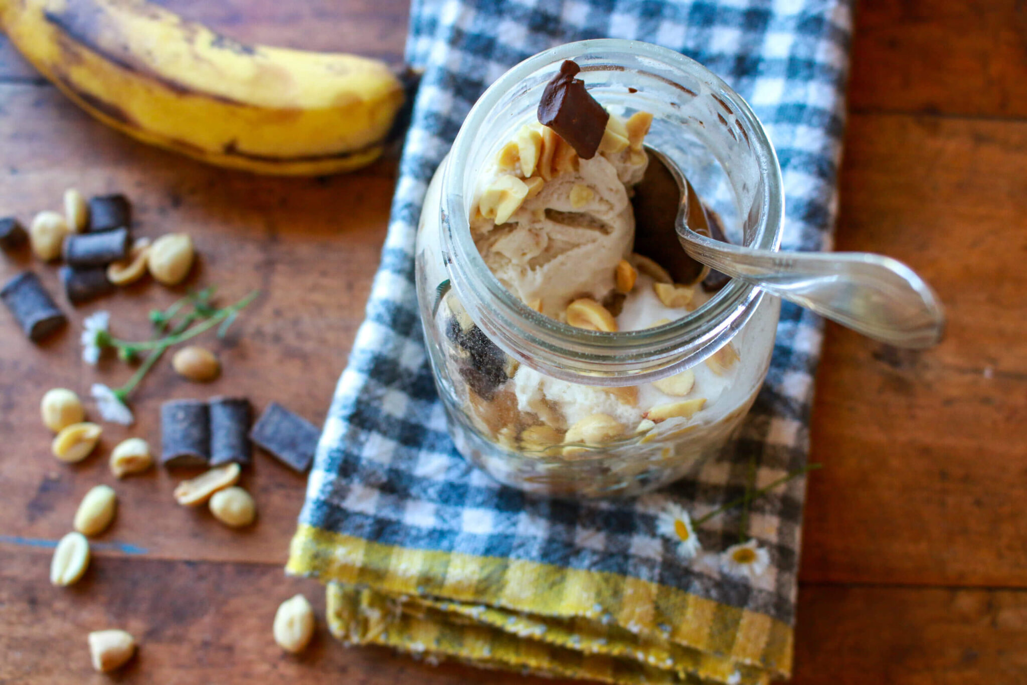 Warm Vegan Banana Split Bake