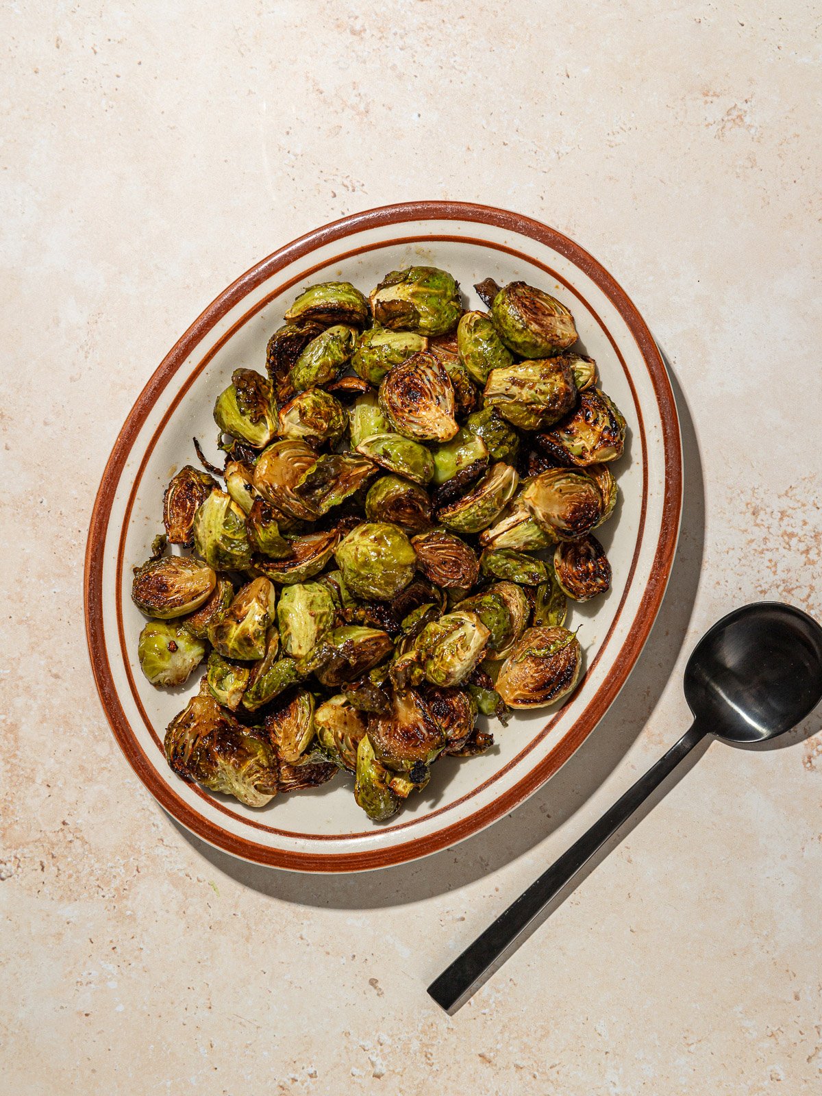 Easy Oven Roasted Maple Balsamic Brussels Sprouts