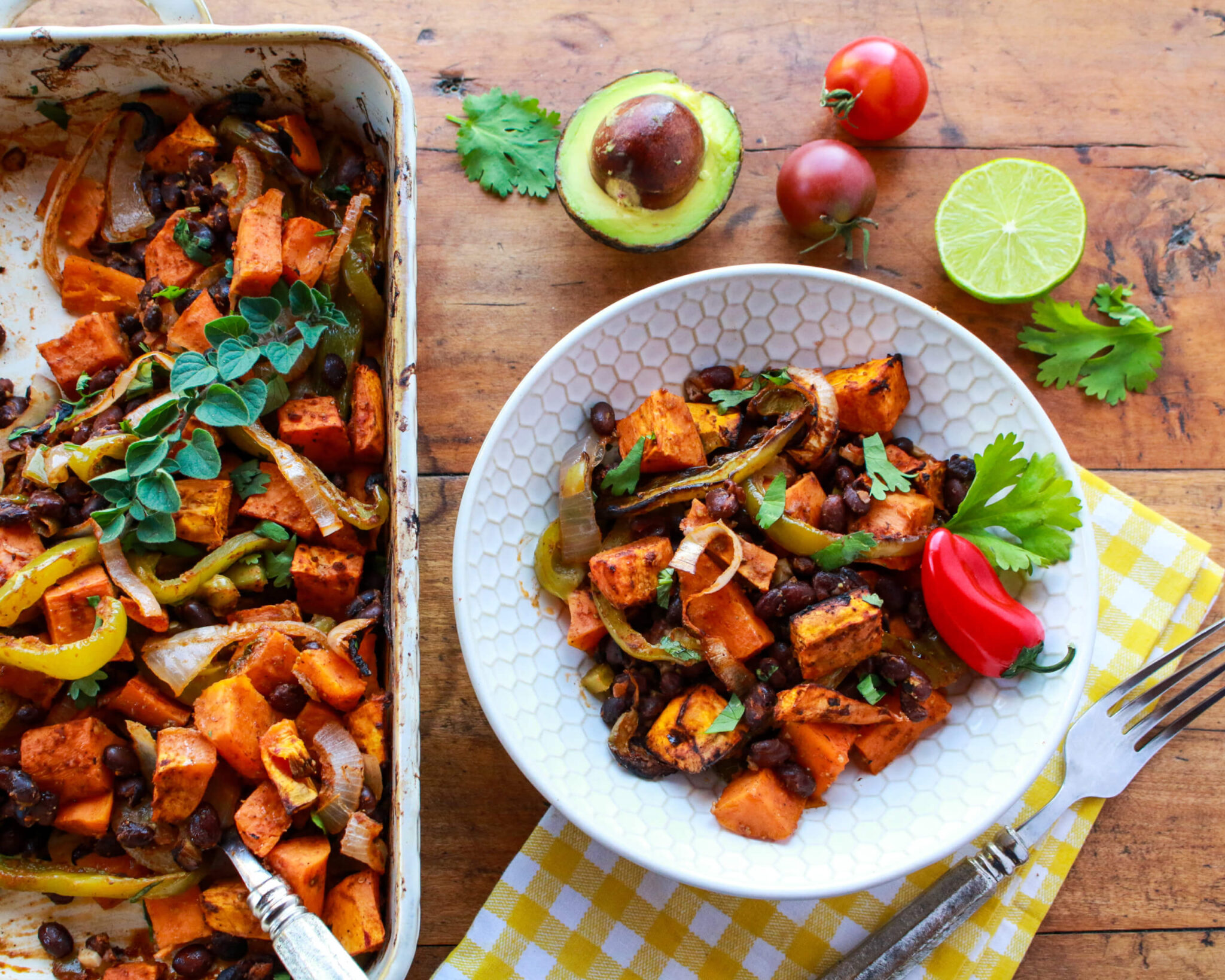 Sweet Potato Black Bean Bake