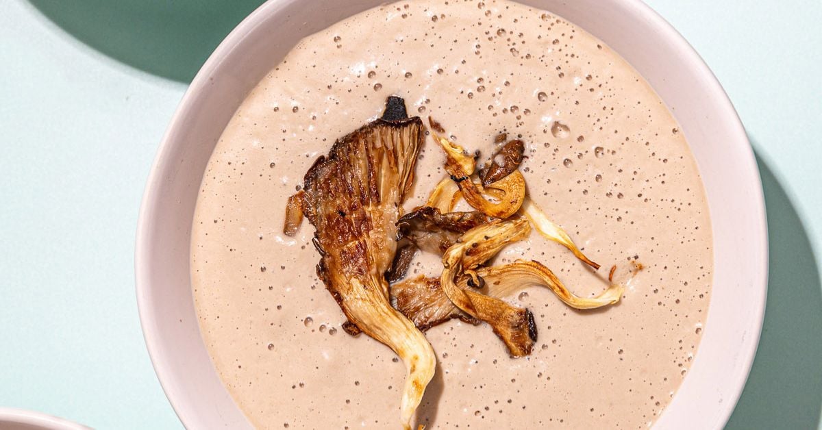 Cozy Vegan Mushroom Soup with Cashew Cream