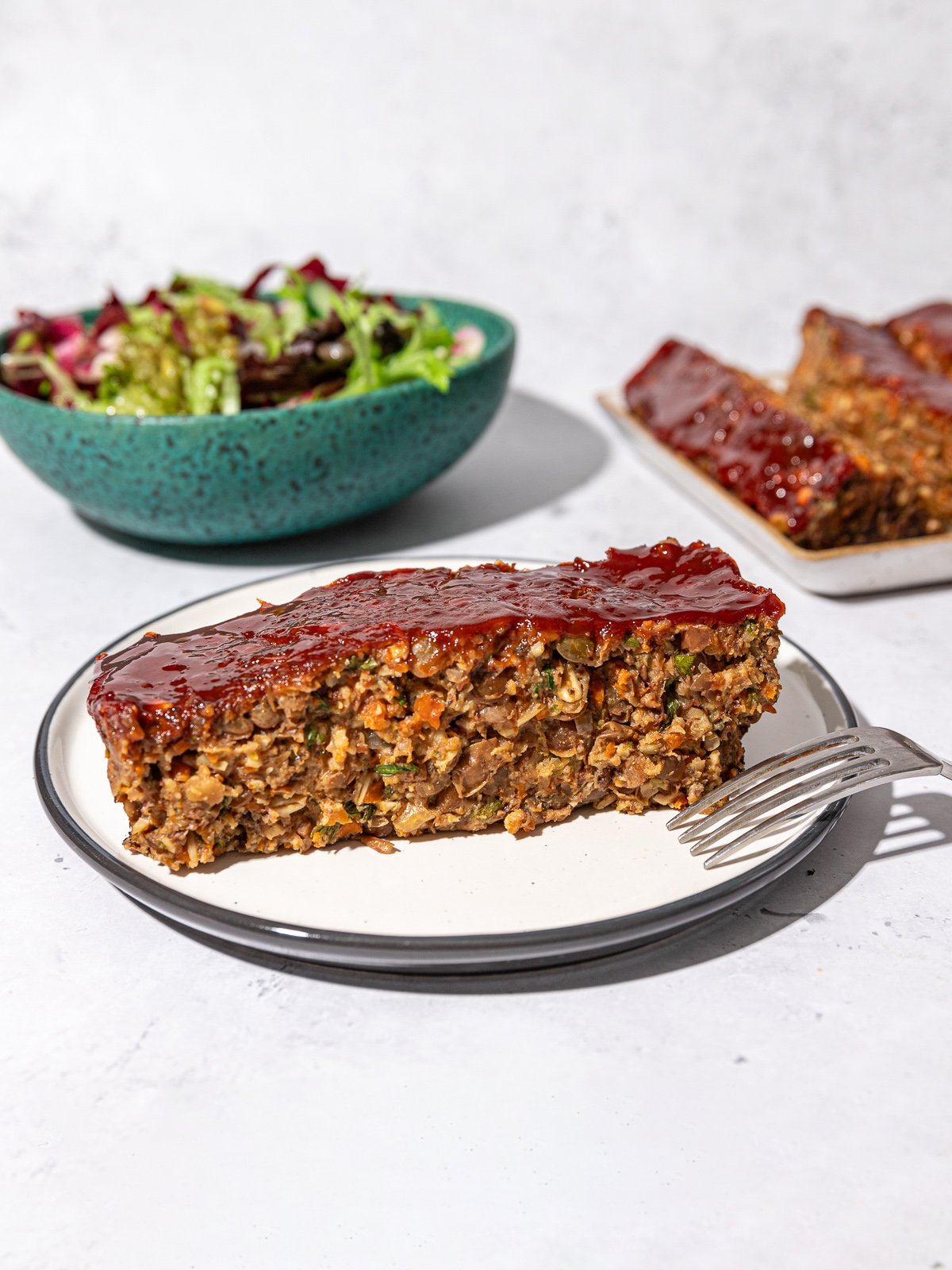 Celebratory Vegan Meatloaf with Lentils + Walnuts