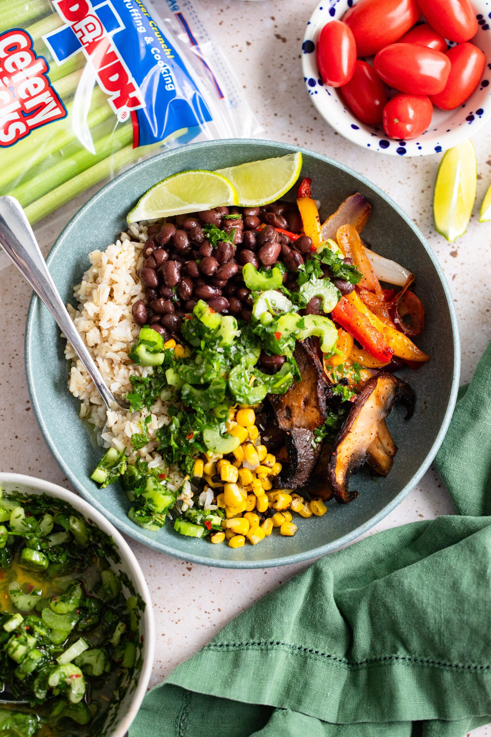 Fiesta Fajita Bowl with Chimichurri