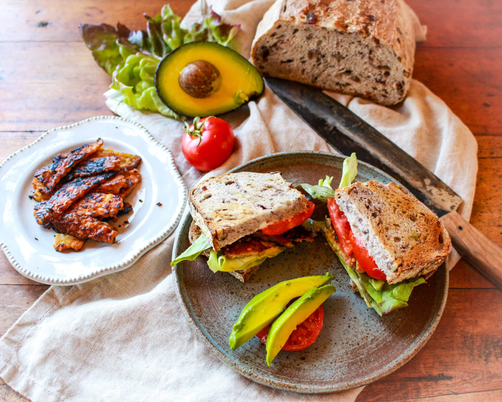 Vegan BLTA Sandwich