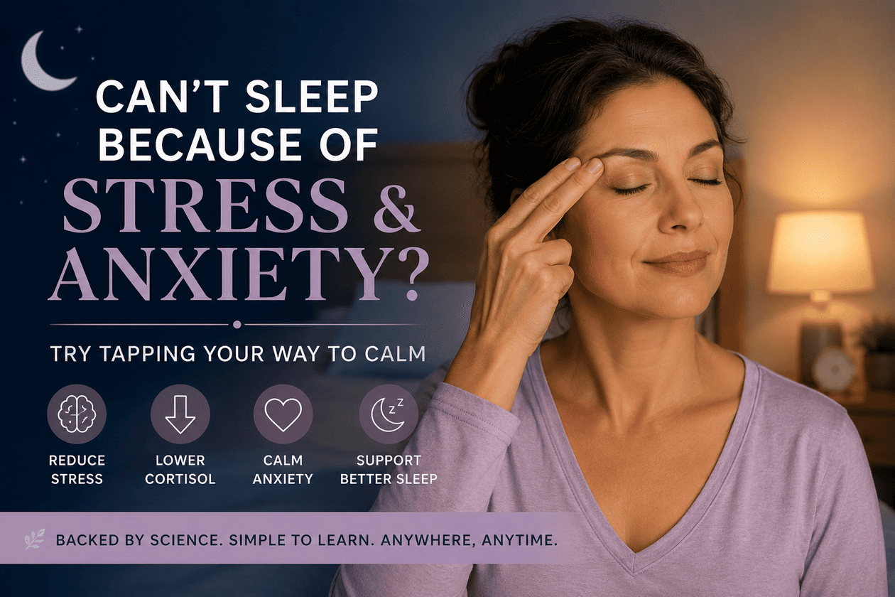 Can’t Sleep Because You’re Stressed? Try Tapping Your Way to Calm – Prime Women