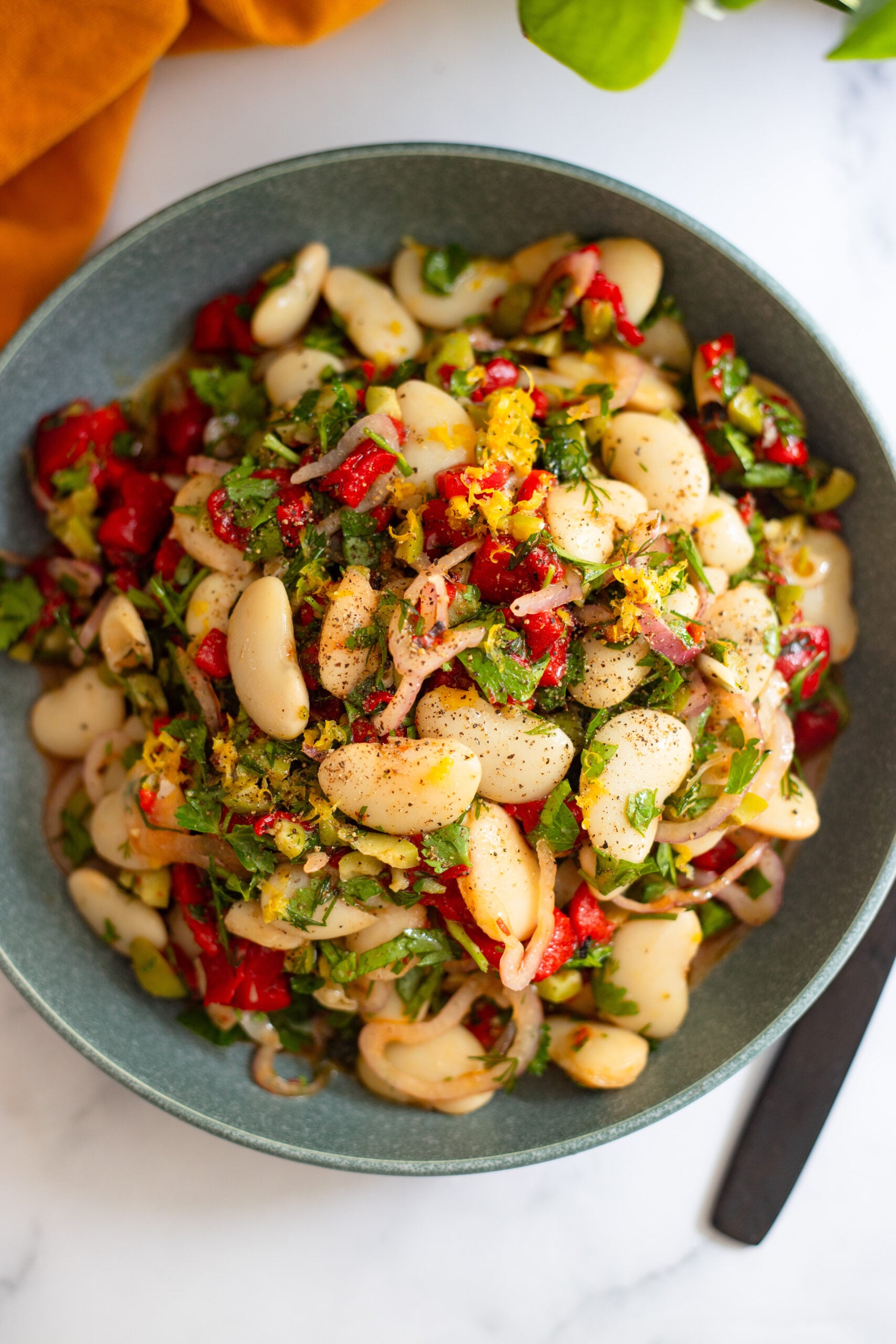 Marinated Butter Bean Salad | Dietitian Debbie Dishes