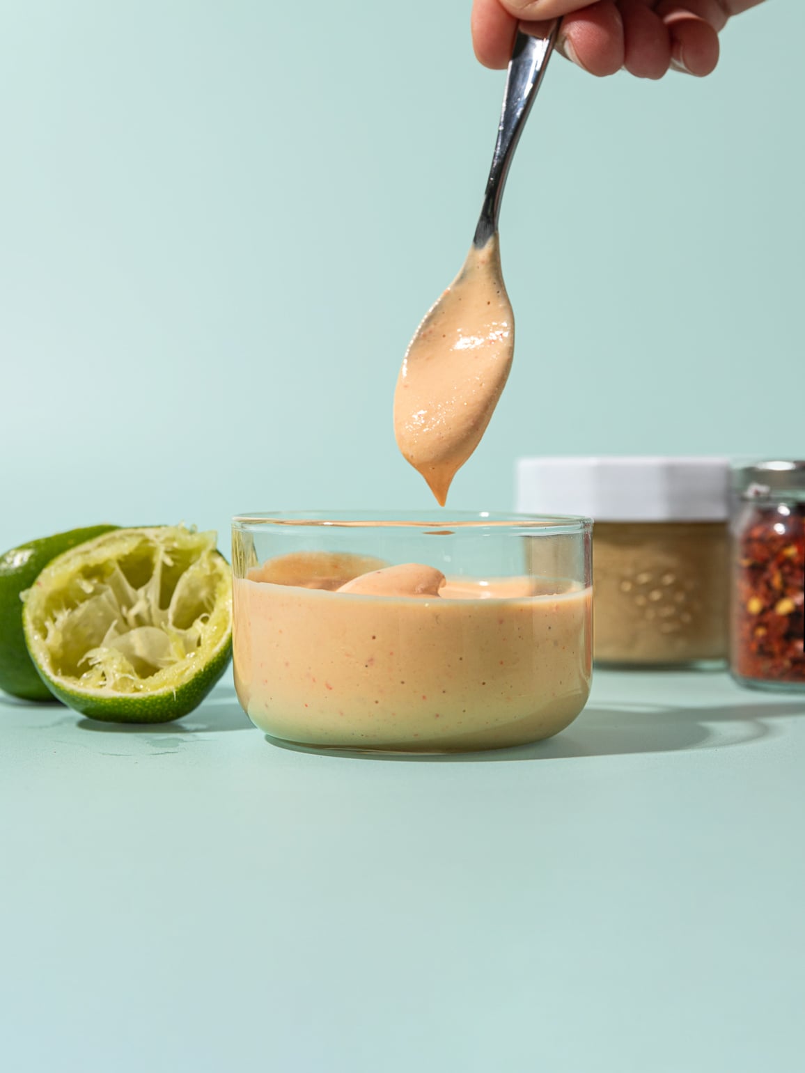 Creamy Cashew Dressing with Ginger and Lime